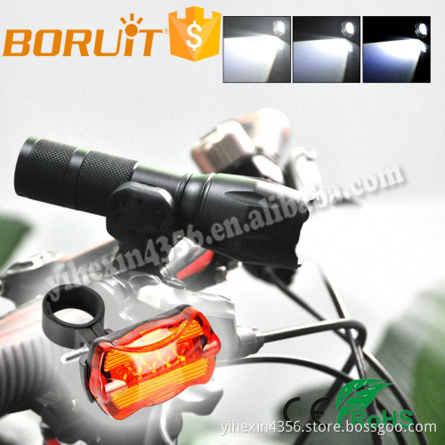 Boruit Flashlight with Amount and Bike Tail Light LED Bicycle Light